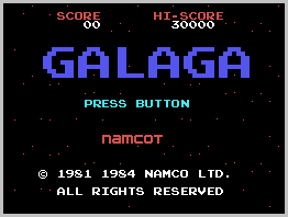 ColecoVision.dk presents: Galaga © 1981 by: Namco Ltd.